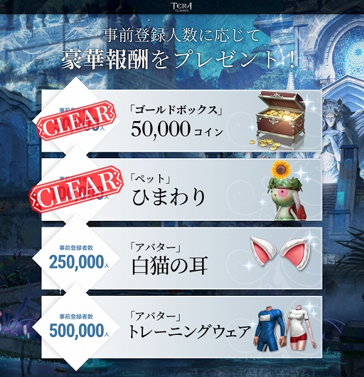 画像ギャラリー No.006のサムネイル画像 / 「テラクラシック」の事前登録者数が20万人を突破。Amazonギフト券などが当たるTwitterキャンペーンも開催中