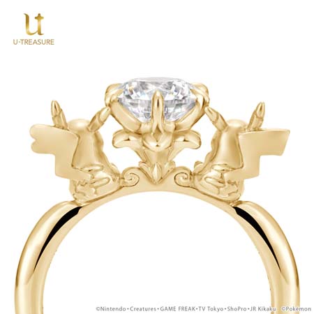 画像ギャラリー No.004のサムネイル画像 / 「ポケモン」のピカチュウをモチーフにした婚約指輪が登場。予約受付は2023年1月31日まで