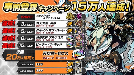 画像ギャラリー No.001のサムネイル画像 / 「リーグ・オブ・ワンダーランド」,事前登録者数が15万を突破