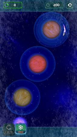 画像ギャラリー No.006のサムネイル画像 / 惑星からの重力を振り切って進むアクションゲーム「Gravity Hop」を紹介する「(ほぼ)日刊スマホゲーム通信」第1956回