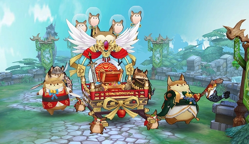 画像ギャラリー No.005のサムネイル画像 / 「Ash Tale-風の大陸-」,天空の城に戦場「神輿凱旋戦」が登場。「第5覚醒スキル」の追加や「ルーレット」の開催も