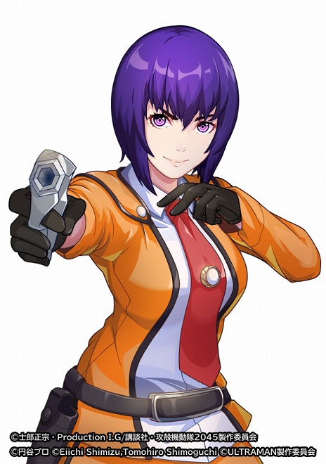 画像ギャラリー No.008のサムネイル画像 / 「ビビッドアーミー」と「攻殻機動隊 SAC_2045×ULTRAMAN」とのコラボが本日スタート。科学特捜隊の隊員服を着た草薙素子などが登場