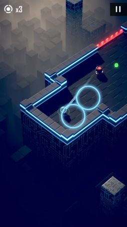 画像ギャラリー No.003のサムネイル画像 / サイバースペースの砲台を壊せ。スマホ向けアクション「Flaming Core」を紹介する「(ほぼ)日刊スマホゲーム通信」第1964回