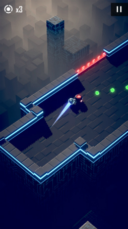 画像ギャラリー No.004のサムネイル画像 / サイバースペースの砲台を壊せ。スマホ向けアクション「Flaming Core」を紹介する「(ほぼ)日刊スマホゲーム通信」第1964回