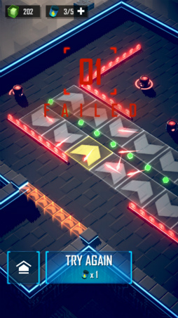 画像ギャラリー No.008のサムネイル画像 / サイバースペースの砲台を壊せ。スマホ向けアクション「Flaming Core」を紹介する「(ほぼ)日刊スマホゲーム通信」第1964回