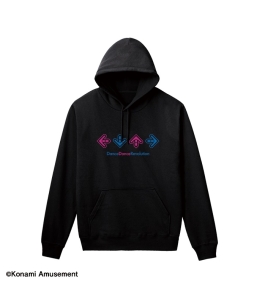画像ギャラリー No.002のサムネイル画像 / 「DanceDanceRevolution」の“アロー”をデザインしたパーカーとスウェットパンツが発売決定。AMNIBUSで受注開始
