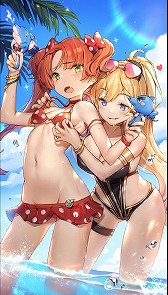 画像ギャラリー No.002のサムネイル画像 / 「ガール・カフェ・ガン」,イベント「渚のスペクトル」が開催中。水着姿の新カード4種が登場