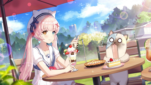 画像ギャラリー No.002のサムネイル画像 / 「ガルカフェ」,セーラー服姿の“イーコス”が登場