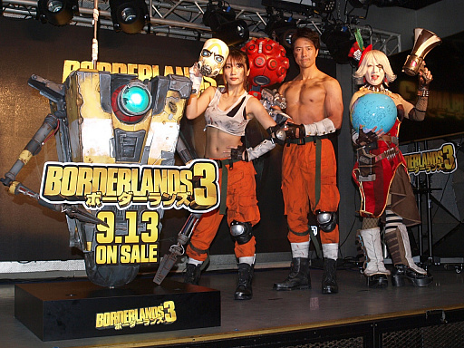 画像ギャラリー No.004のサムネイル画像 / 水沢柚乃さん,ケイン・コスギさん,ゴー☆ジャスさんが参加した「ボーダーランズ3 発売直前! 世界最速“リア銃”お披露目イベント」をレポート