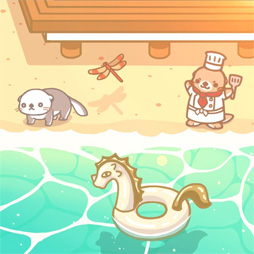 画像ギャラリー No.002のサムネイル画像 / 癒し系放置ゲーム「らっこうかべ」が配信中