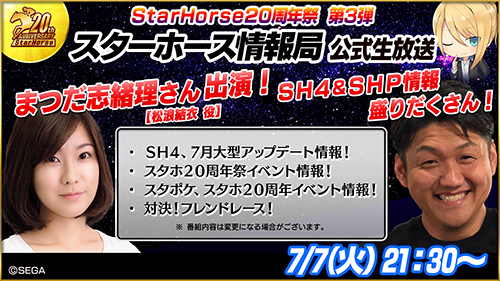 画像ギャラリー No.004のサムネイル画像 / 「StarHorse4」,ログインボーナスなどシリーズ20周年記念のイベントやキャンペーンが開催中