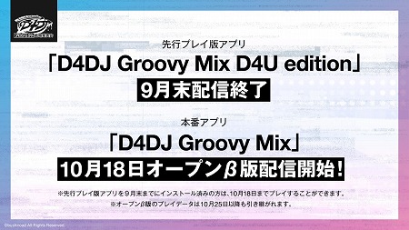 画像集#002のサムネイル/「D4DJ Groovy Mix」のオープンβテストが10月18日に開始予定。「D4DJプロジェクト戦略発表会」を通じて新情報が明らかに