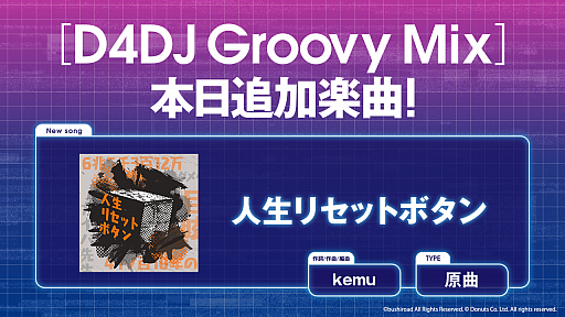 ���������꡼ No.001�Υ���ͥ������ / ��D4DJ Groovy Mix�פˡȿ����ꥻ�åȥܥ���ɸ��ʤ��ɲ�