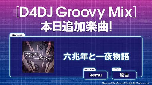 ���������꡼ No.001�Υ���ͥ������ / ��D4DJ Groovy Mix�פˡ�ϻ��ǯ�Ȱ���ʪ��ɸ��ʤ��ɲ�
