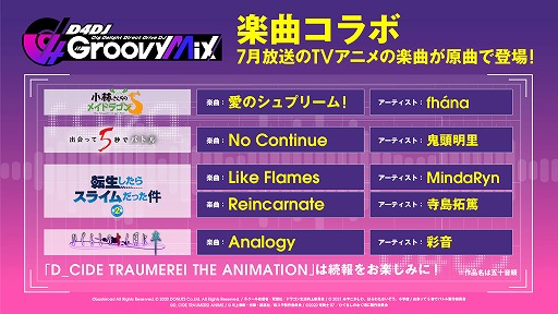 画像ギャラリー No.011のサムネイル画像 / 「D4DJ Groovy Mix」,TVアニメ“ひぐらしのなく頃に卒”のオープニングテーマ原曲を追加