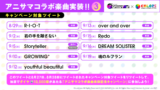 画像ギャラリー No.001のサムネイル画像 / 「D4DJ Groovy Mix」にアニサマコラボ楽曲が順次追加。魂のルフランなど9曲をラインナップ