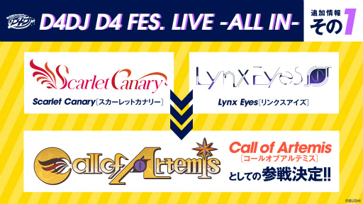 画像ギャラリー No.002のサムネイル画像 / 「D4DJ Groovy Mix」,天野愛莉(CV:水樹奈々)が所属するレジェンドユニット“Call of Artemis”の実装が決定。アニメ2期の情報も明らかに