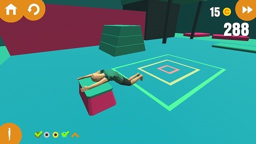 画像ギャラリー No.004のサムネイル画像 / ジャンプからの華麗な着地を決めよう。アクションゲーム「Flip Trickster」を紹介する「(ほぼ)日刊スマホゲーム通信」第1985回