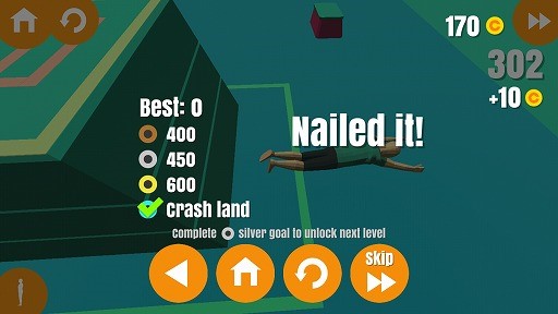 画像ギャラリー No.005のサムネイル画像 / ジャンプからの華麗な着地を決めよう。アクションゲーム「Flip Trickster」を紹介する「(ほぼ)日刊スマホゲーム通信」第1985回