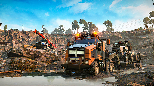 画像ギャラリー No.002のサムネイル画像 / 積雪した悪路をトラックで踏破せよ。オープンワールド型ドライブシムの最新作「SnowRunner」が本日リリース