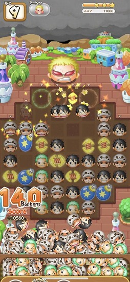 スマホ向け新作パズルゲーム One Piece ボン ボン ジャーニー が配信決定 可愛くデフォルメされたキャラクターたちがパズルのピースとなって登場