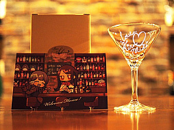 画像ギャラリー No.001のサムネイル画像 / 「Va-11 Hall-A」とコラボしたキラ☆ミキのサイン入りカクテルグラスをBar Sekireiが9月26日に発売。受注生産も検討中