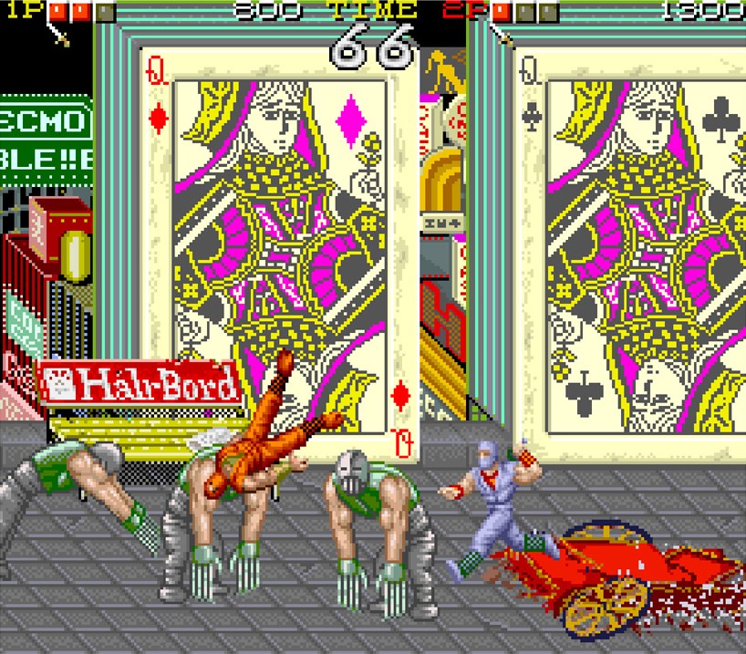 アーケード基板：忍者龍剣伝＜特殊な操作のヘンテコなベルトアクション＞