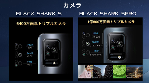 画像集#009のサムネイル/ゲーマー向けスマホ「Black Shark 5」シリーズが8月に発売。特典付きの早期予約キャンペーンもはじまる