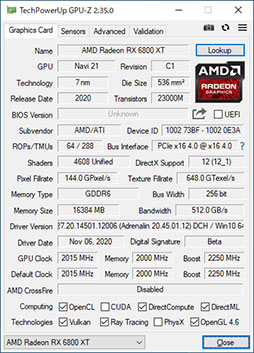画像集#010のサムネイル/AMDの新世代GPU「Radeon RX 6800 XT＆RX 6800」レビュー。期待のレイトレ対応GPUは競合であるRTX 3080/3070と戦えるのか？