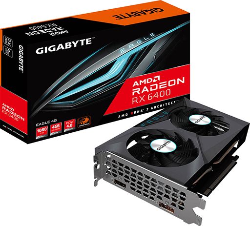 GIGABYTEとPowerColor,玄人志向製RX 6400カードが4月22日に発売。価格