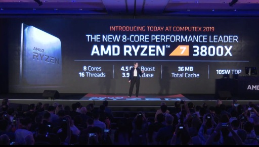 画像(003)［COMPUTEX 2019］AMD，次世代CPUアーキテクチャ「Zen2」を採用するRyzen 7 3000ファミリを発表