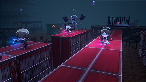 画像ギャラリー No.002のサムネイル画像 / 「オバケイドロ!」の新マップ「バッタン図書館」が2月28日15:00に配信。時間経過でマップが変化するギミックも登場