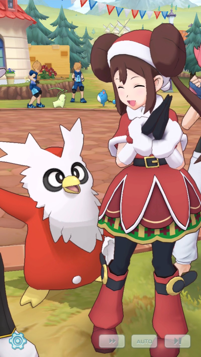 画像集 005 ポケモンマスターズ おもてなしの衣装を着た メイ デリバード が登場