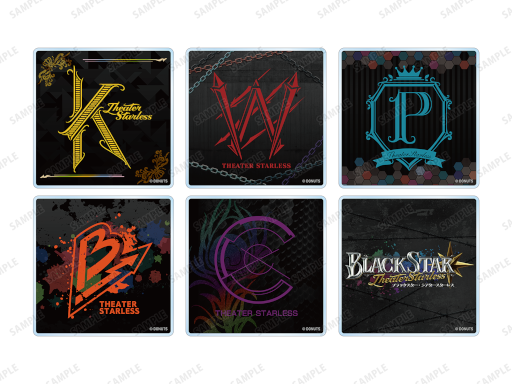 画像ギャラリー No.001のサムネイル画像 / 「ブラックスター」トレーディングアクリルコースターなどグッズ6種の受注をAMNIBUSにて受付中