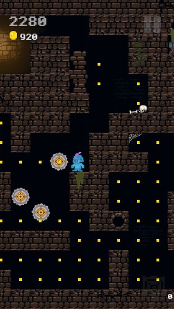 画像ギャラリー No.003のサムネイル画像 / 一直線に高速移動する騎士を操ってダンジョンを攻略しよう。アクションゲーム「Skruta」を紹介する「(ほぼ)日刊スマホゲーム通信」第2026回