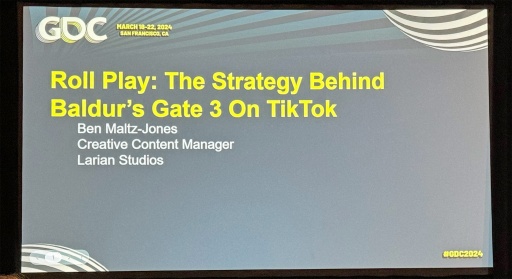 ꡼ No.001 | GDC 2024ϡ֥Х3פΥץ⡼TikTokѡ鷺1ǯޤ27եȤ