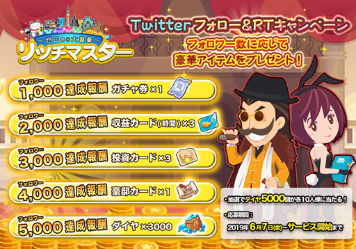 画像ギャラリー No.008のサムネイル画像 / 経営SLG「リッチマスター〜ゼロから大富豪〜」,事前登録が本日スタート