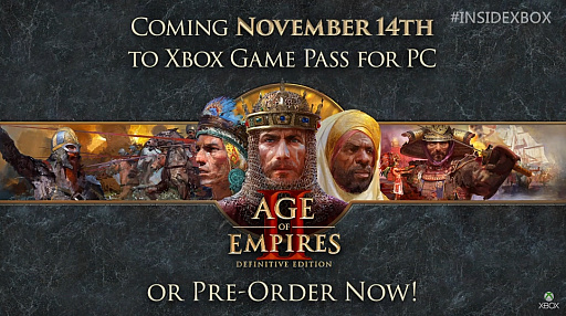 gamescomϡAge of Empires II: Definitive Editionפ1114˥꡼ꡣXbox Game Pass for PCб