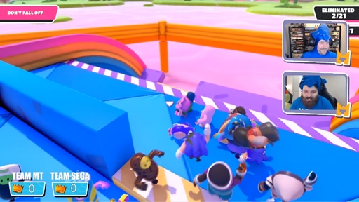 画像ギャラリー No.003のサムネイル画像 / 「Fall Guys」と「ソニック・ザ・ヘッジホッグ」がコラボレーション。ソニック風コラボスキンが米国時間10月14日から配信