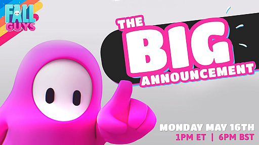 画像ギャラリー No.001のサムネイル画像 / 「Fall Guys: Ultimate Knockout」の重大発表を5月17日2:00に公式YouTubeチャンネルで実施