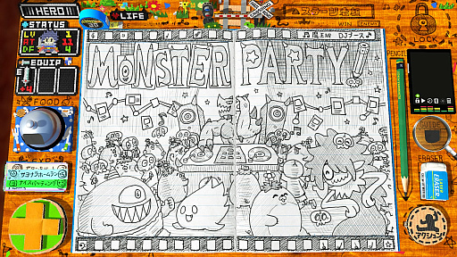 画像ギャラリー No.001のサムネイル画像 / 「RPGタイム!〜ライトの伝説〜」の無償アップデート“モンスターパーティー”が本日配信に。手作り感と遊び心あふれるすごろくゲーム