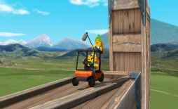 画像ギャラリー No.003のサムネイル画像 / カートで悪路を爆走! スマホ向けアクション「爆走!テレビ野郎ナナーナ」を紹介する「(ほぼ)日刊スマホゲーム通信」第2041回