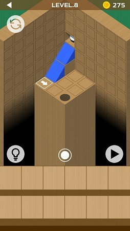 画像ギャラリー No.004のサムネイル画像 / ブロックなどを設置してボールを誘導しよう。パズルゲーム「ウッディーボール パズル」を紹介する「(ほぼ)日刊スマホゲーム通信」第2031回