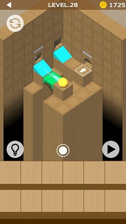 画像ギャラリー No.006のサムネイル画像 / ブロックなどを設置してボールを誘導しよう。パズルゲーム「ウッディーボール パズル」を紹介する「(ほぼ)日刊スマホゲーム通信」第2031回