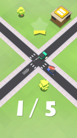 画像ギャラリー No.003のサムネイル画像 / 交差点の平和を交通整理で守れ。Android向けパズル「STAP」を紹介する「(ほぼ)日刊スマホゲーム通信」第2036回