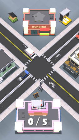 画像ギャラリー No.007のサムネイル画像 / 交差点の平和を交通整理で守れ。Android向けパズル「STAP」を紹介する「(ほぼ)日刊スマホゲーム通信」第2036回