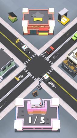 画像ギャラリー No.008のサムネイル画像 / 交差点の平和を交通整理で守れ。Android向けパズル「STAP」を紹介する「(ほぼ)日刊スマホゲーム通信」第2036回