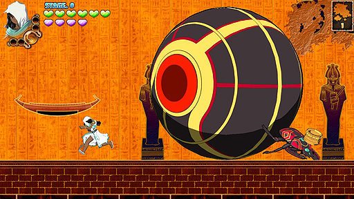 画像ギャラリー No.004のサムネイル画像 / 壁画を剥がしたり修復したりしつつ秘宝を探す。Switch用横スクロール型アクション「ゴッド・オブ・ウォール 魔宮の秘宝」が本日登場