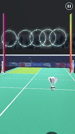 画像ギャラリー No.002のサムネイル画像 / ラケットさばきを存分に楽しめる「バドミントン3D」を紹介する「(ほぼ)日刊スマホゲーム通信」第2044回