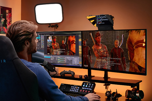 画像ギャラリー No.003のサムネイル画像 / カメラに目線を向けたまま配信のコメントを読み上げられる配信者向けテレプロンプターがElgatoから